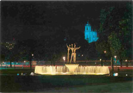 Brésil - Rio De Janeiro - Vista Noturna Da Fonte Das Ninfas Na Praca Paris Corn Igreja Da Gloria Ao Fundo - Carte Neuve - Rio De Janeiro
