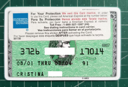 MEXICO CREDIT CARD AMEX 1999-12 - Credit Cards (Exp. Date Min. 10 Years)