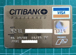 USA CREDIT CARD CITIBANK EXP 1989-08 - Credit Cards (Exp. Date Min. 10 Years)