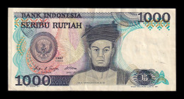 Indonesia 1000 Rupiah 1987 Pick 124 Mbc Vf - Indonesia