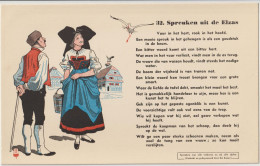 Vloeipaper Buvard Proverbes Spreuken Uit De Elzas Alsace N° 32 - Altri & Non Classificati