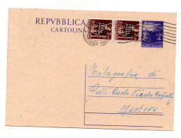 Trieste A - C.P. Lire 4 "Democratica" N. C1 Con Complementari - Mint/hinged