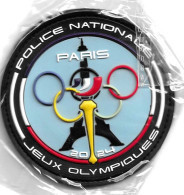 Ecusson PVC POLICE NATIONALE JO PARIS 2024 80mm - Police