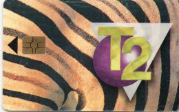 NAMIBIA - CHIP CARD - TELE TWO PUBLICOM - ZEBRA T2 12.00 - Namibia