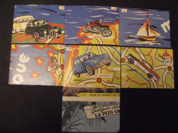 7 Images Biscottes Prior. Lot 596bis. Chromo, Album Grand Rallye Des Biscottes + Histoire De France. Vers 1960 - Andere & Zonder Classificatie