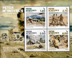 Nouvelle-Zélande New Zealand 3597 Bf 394 Art, Peinture, Scènes De Guerre WWII, Avion, Parachute, Secours - WW2
