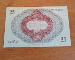 Rare Billet De 25 Gulden - 25 Gulden