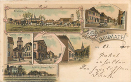 CPA 67 Bas Rhin > Gruss Aus Brumath 1905 Multivues Rathhaus Kirche Hauplstrasse - Brumath