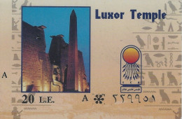 EGYPTE BILLET VISITE LUXOR TEMPLE VOIR SCANS - Tickets - Vouchers