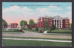 Postcard, United States, Elyria OH, Memorial Hospital And Gates Hospital - Autres & Non Classés