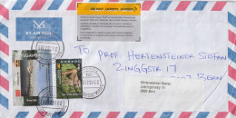 Airmail Brief  Kampala - Bern  (Postetikette)       2020 - Ouganda (1962-...)