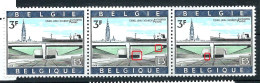Tunnel Sous L'Escaut - Bande De 3  N° 1514 - V1 - Arbuste + Divers Points - 1961-1990