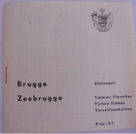BRUGGE ZEEBRUGGE 24 Sluitzegels Timbres Vignettes Picture Stamps Vershlussmarken Kerk Halletoren Molen Markt Burg Kant - Cachets Généralité