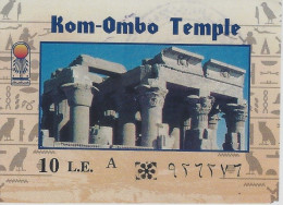 EGYPTE BILLET VISITE KOM OMBO TEMPLE VOIR SCANS - Tickets - Vouchers