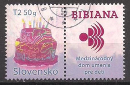 Slowakei  (2012)  Mi.Nr.  683 + Zierf.  Gest. / Used  (11hl14) - Oblitérés