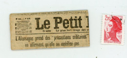 JOURNAL MINIATURE DU “PETIT PARISIEN” DU 31 JUILLET 1914 - IDÉAL POUR MAISON MINIATURE DE POUPÉE - Andere & Zonder Classificatie