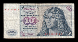 Alemania Germany Fed. Rep. RFA 10 Deutsche Mark 1970 Pick 31a(2) Bc/Mbc F/Vf - 10 Deutsche Mark