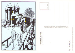 Carte Postale De JUILLARD Pour Chateau De Val , Numérotée - Cartes Postales