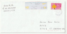 Enveloppe FRANCE Avec Vignette D'Affranchissement Oblitération Reventin-Vaugris Du 10/11/2004 - 2000 « Avions En Papier »