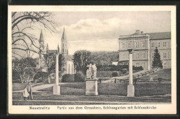 AK Neustrelitz, Grossherz. Schlossgarten Mit Schlosskirche - Neustrelitz