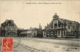CPA Laigle Caisse D'Epargne Et Salle Des Fetes FRANCE (1054279) - L'Aigle