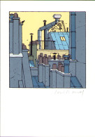 Carte Dos Blanc De JUILLARD Toits De Paris , Sérigraphiée Signée - Cartes Postales