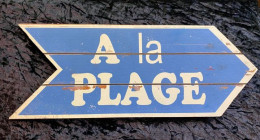 CARTEL DECORATIVO VINTAGE A LA PLAGE - Altri & Non Classificati