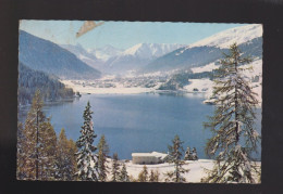 CPSM - Suisse - Davos - Blick Vom Höhwald über Den Davosersee Gegen Tinzenhorn Und Piz Mitgel - Circulée - Davos
