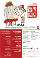 Carte Invitation De MANDEL Lisa Pour Festival Bd QUAI DES BULLE Saint-malo 2024 - Cartes Postales