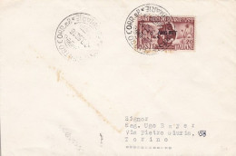 1950 TRIESTE A - N. 80 Su Busta Primo Giorno VIAGGIATA Per Torino - Autres & Non Classés