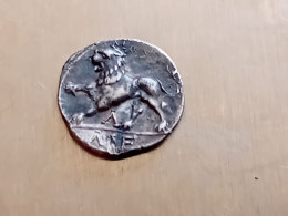 MONNAIE MASSALIA MARSEILLE DRACHME LEGERE OU TETROBOLE LION A GAUCHE ARGENT - Galle