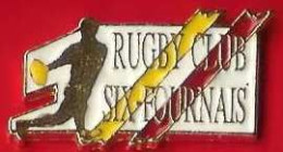 @@ Ballon Joueur Du Rugby Club Six Fours Les Plages Var PACA (2.9x1.6) @@sp191b - Rugby