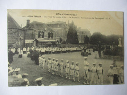Cpa...cote D'émeraude...Pontmain...les Fetes De Jeanne D'arc..la Société De Gymnastique De Beauregard...1909...animée.. - Pontmain