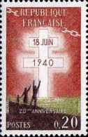 France Poste N** Yv:1264 Mi:1315 20.Anniversaire De L'appel Du 18 Juin 40 - WW2