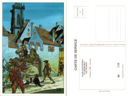 Carte Postale De JUILLARD Pour Salon Des Cartophiles De COLMAR 1989 , Numérotée - Cartes Postales