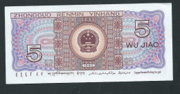 Billet,CHINE / 5 WU JIAO 1980 - C6U7686699  Laura 14705 - Cina