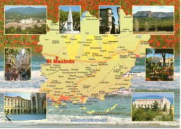 CPM Géographique 83 VAR - SAINT MAXIMIN DE LA SAINTE BAUME, Multi Vues - Carte Geografiche