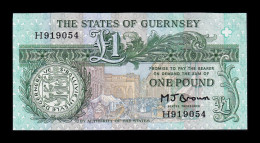 Guernsey 1 Pound 1991 Pick 52a Ebc/+ Xf/+ - Guernsey