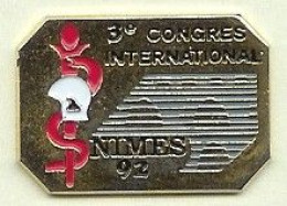 @@ Médical Sapeurs Pompiers & Caducée Service De Santé Infirmiers 3e Congrès International NIMES 92 SDIS 30 @@pom77b - Pompieri