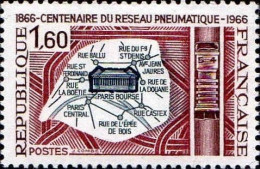 France Poste N** Yv:1498 Mi:1563 Reseau Pneumatique Paris - Poste