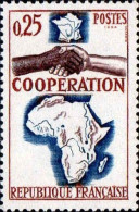 France Poste N** Yv:1432 Mi:1493 Coopération France-Afrique & Madagascar - Géographie