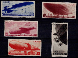 RUSSIA 1934 AIRSHIPS MI No 483-7 MNH VF!! - Neufs