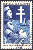 France Poste Obl Yv:1532 Mi:1599 Victoire De Bir-Hakeim (TB Cachet Rond) - WW2