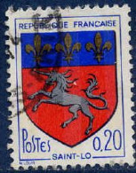 France Poste Obl Yv:1510c Saint-Lo (Armoiries) (cachet Rond) 3 Bandes De Phosphore - Timbres