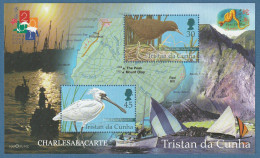 TRISTAN DA CUNHA 2001  HONG KONG STAMP EXPO. BIRDS  M.S.  S.G. MS 700 - Tristan Da Cunha