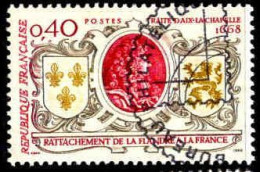 France Poste Obl Yv:1563 Mi:1628 Rattachement De La Flandre à La France Louis XIV (TB Cachet Rond) - Timbres