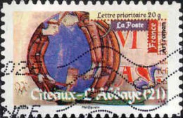 France Poste AA Obl Yv: 460 Mi:4931I Art Roman Citeaux-L'abbaye (Lign.Ondulées) - Abbeys & Monasteries