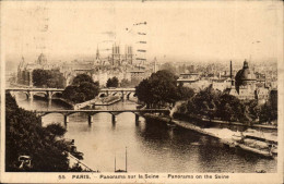 CPA Paris Panorama Sur La Seine - Arrondissement: 04