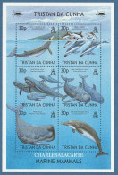 TRISTAN DA CUNHA 2002  MARINE MAMMALS  SHEETLET  S.G. 752-757 - Tristan Da Cunha