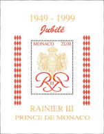 Monaco Bloc N** Yv:80 Jubilé Rainier III 1949-1999 - Timbres
